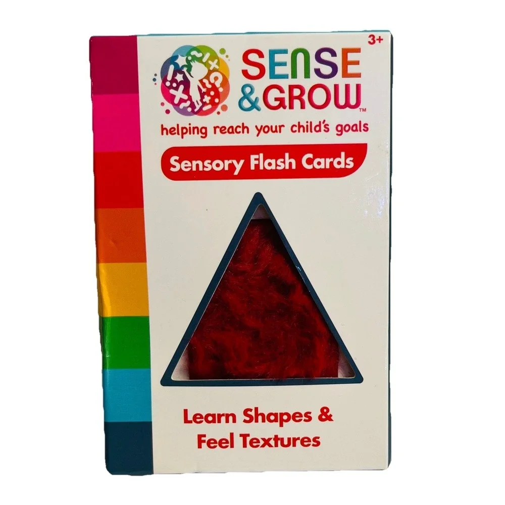 Sense & Grow Sensory Flash Cards Shapes &  Textures - NEW